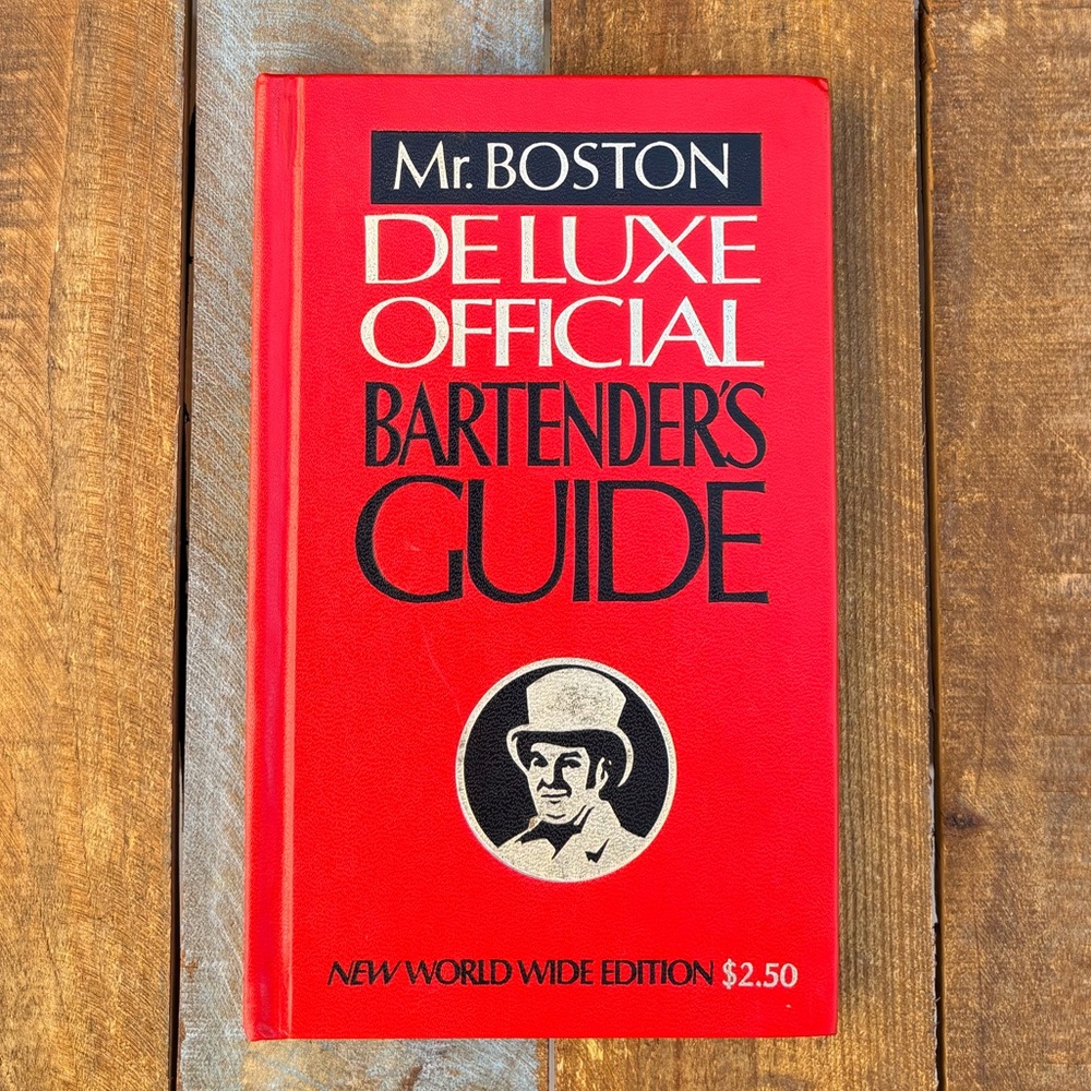 Mr. Boston Deluxe Official Bartender’s Guide Vintage Book